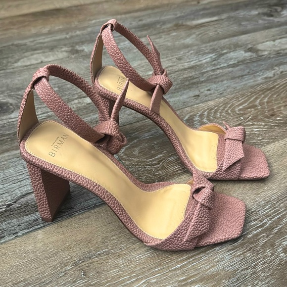 Alexandre Birman Clarita bow snakeskin embossed leather sandal